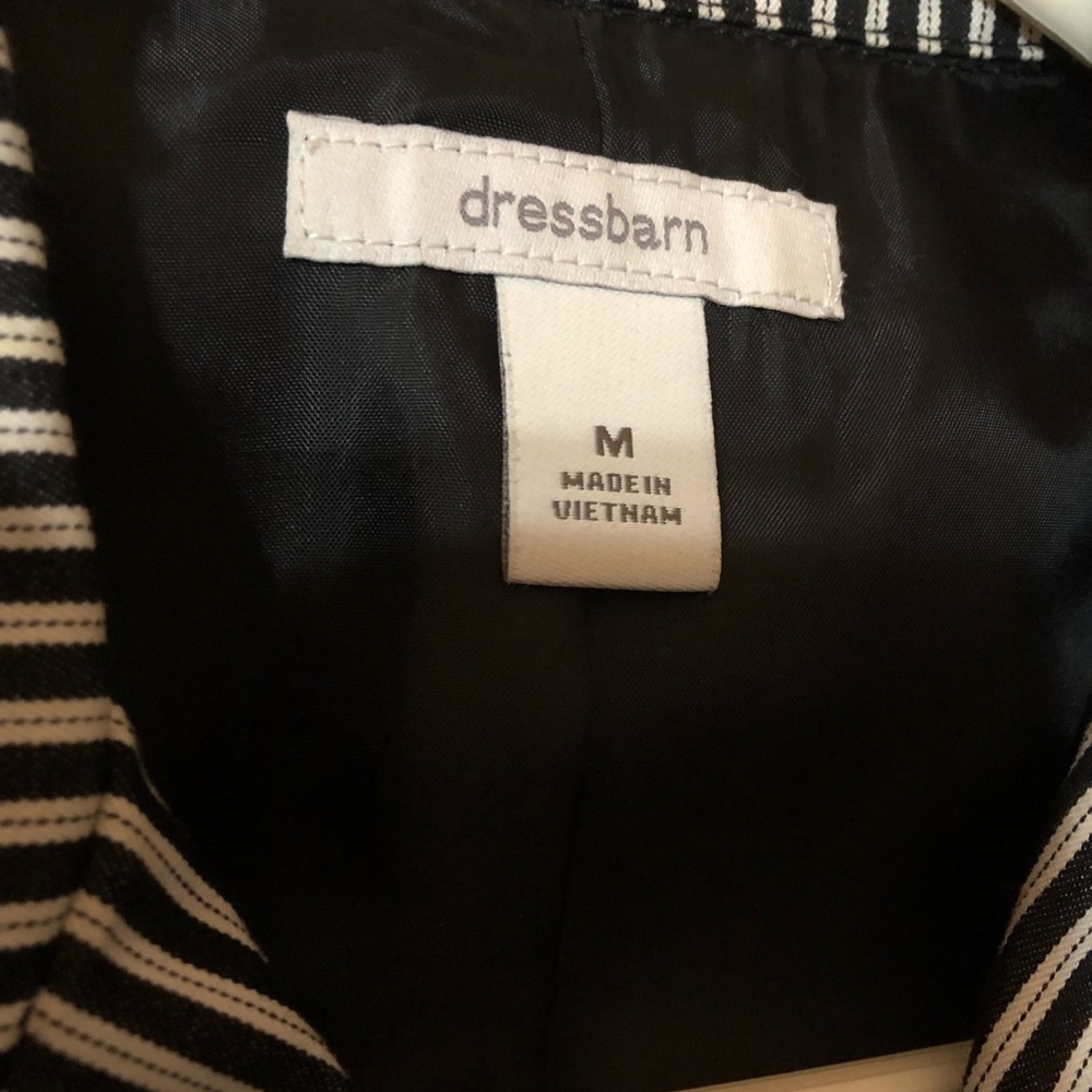 Dress Barn Black & White Pinstripe Blazer - Med - Picture 3 of 5